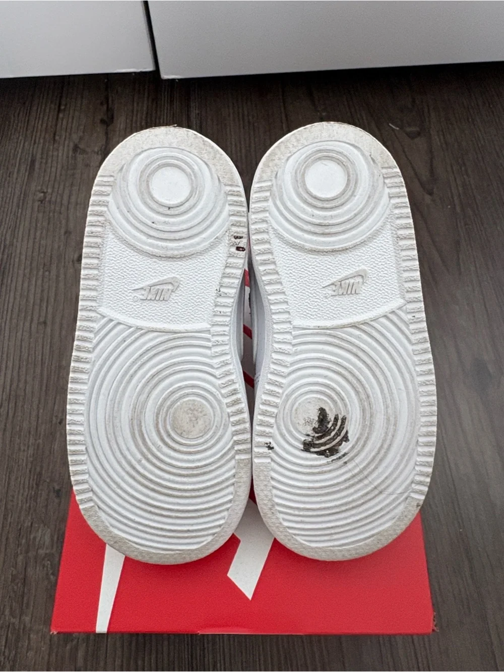 NIKE COURT BOROUGH MID (TDV) WHITE SNEAKERS KIDS 8C